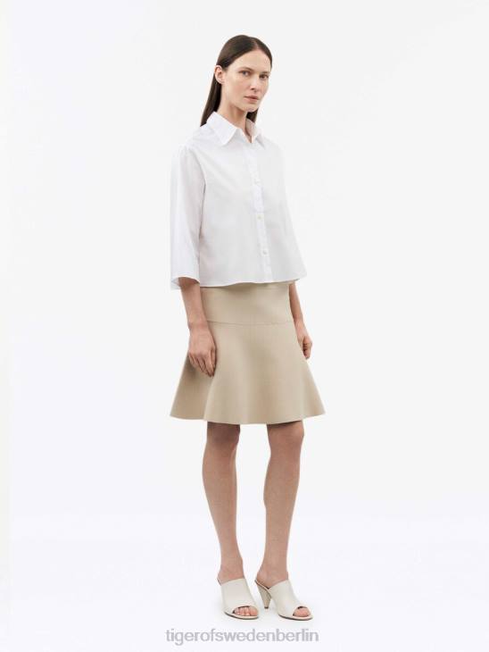 Kleidung Tiger of Sweden Edwige-Rock 04g-dunkelweiß Frauen 68FR351