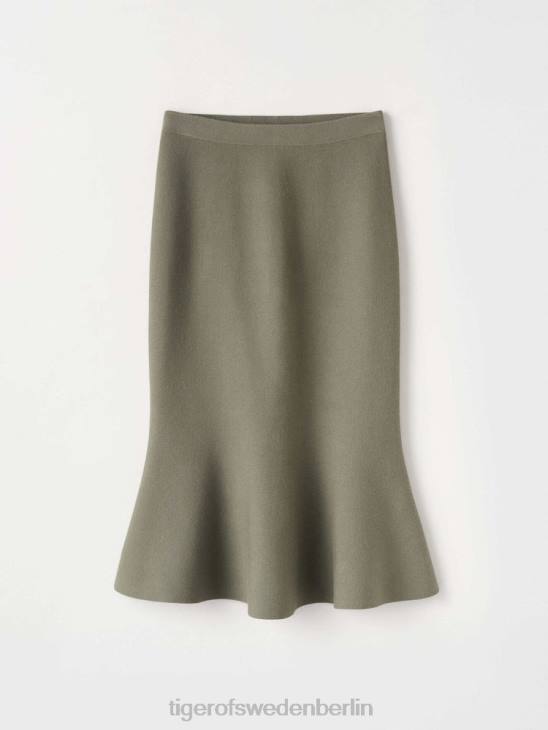 Kleidung Tiger of Sweden Juni-Rock 41n-staubiges Grün Frauen 68FR355