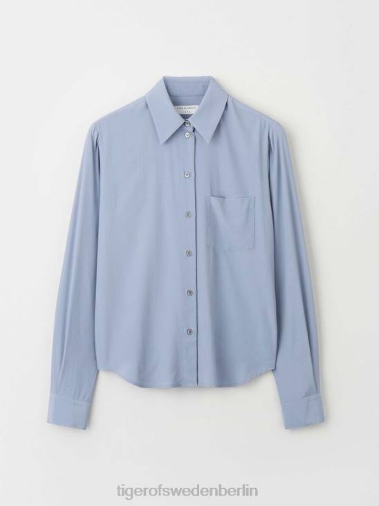 Kleidung Tiger of Sweden Celosa-Bluse 2g6-rustikales Blau Frauen 68FR292