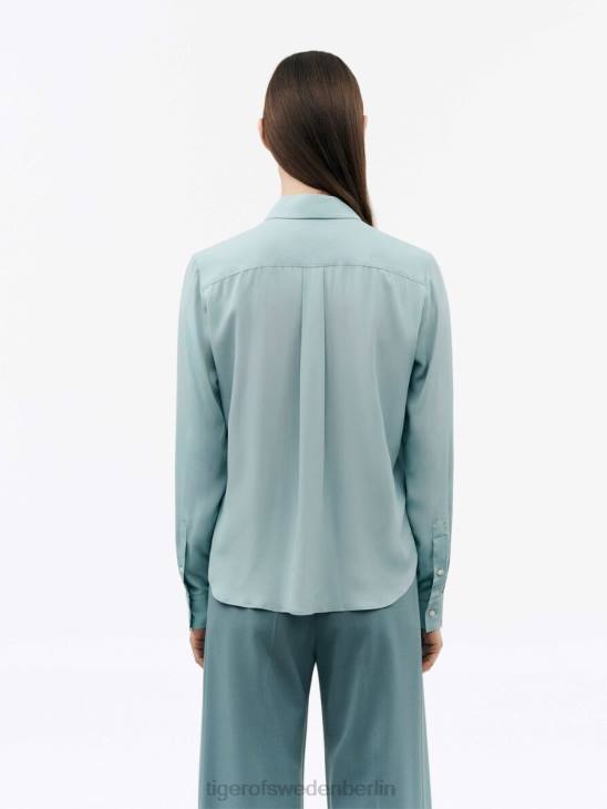 Kleidung Tiger of Sweden Celosa-Shirt 295-Staubblau Frauen 68FR281