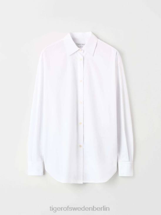 Kleidung Tiger of Sweden Corinne-Shirt 090-reines Weiß Frauen 68FR293