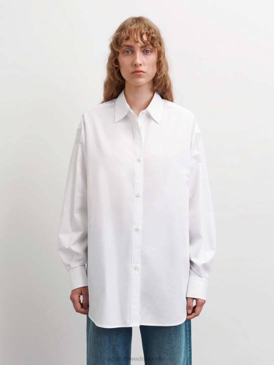 Kleidung Tiger of Sweden Corinne-Shirt 090-reines Weiß Frauen 68FR293