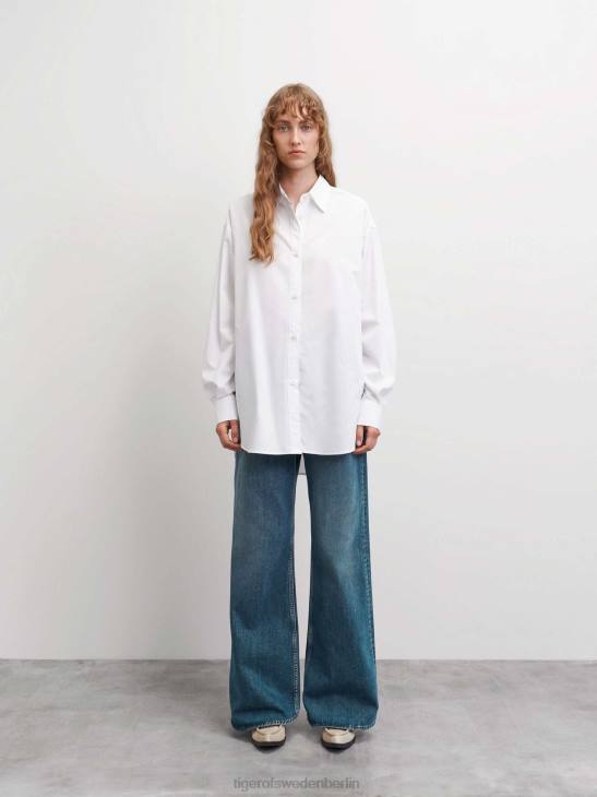 Kleidung Tiger of Sweden Corinne-Shirt 090-reines Weiß Frauen 68FR293