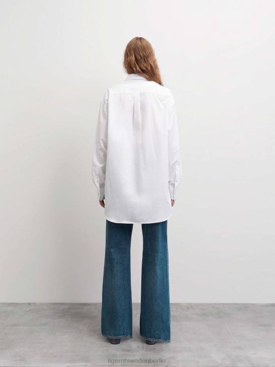 Kleidung Tiger of Sweden Corinne-Shirt 090-reines Weiß Frauen 68FR293