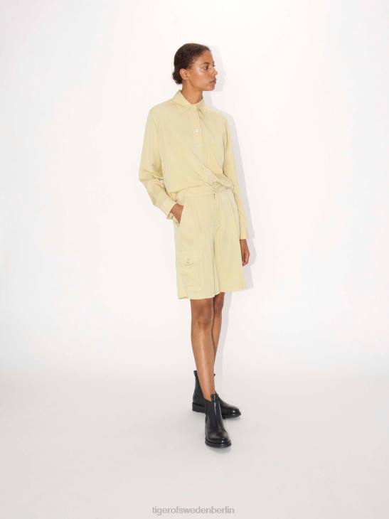 Kleidung Tiger of Sweden Airaa-Shorts 160-gelber Sand Frauen 68FR324