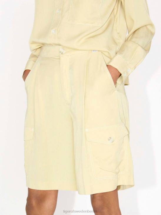 Kleidung Tiger of Sweden Airaa-Shorts 160-gelber Sand Frauen 68FR324