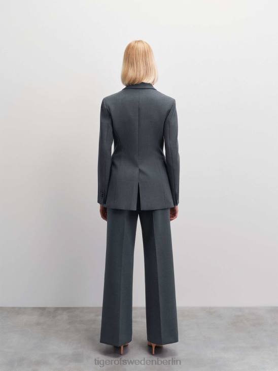 Kleidung Tiger of Sweden Irit-Hose m03-med grau mel Frauen 68FR326