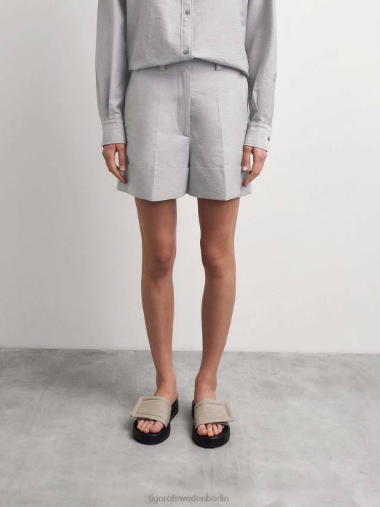Kleidung Tiger of Sweden Lilouu-Shorts 01y-Rauch Frauen 68FR333