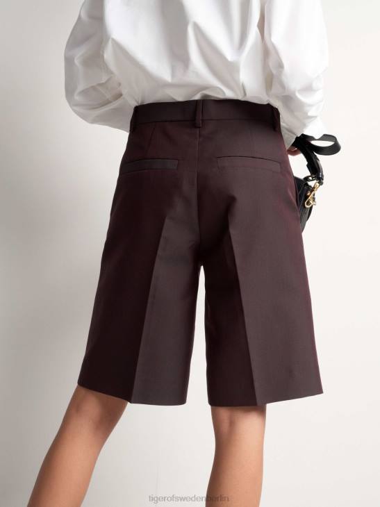 Kleidung Tiger of Sweden malgos ul Shorts 14a-dunkles Holz Frauen 68FR341