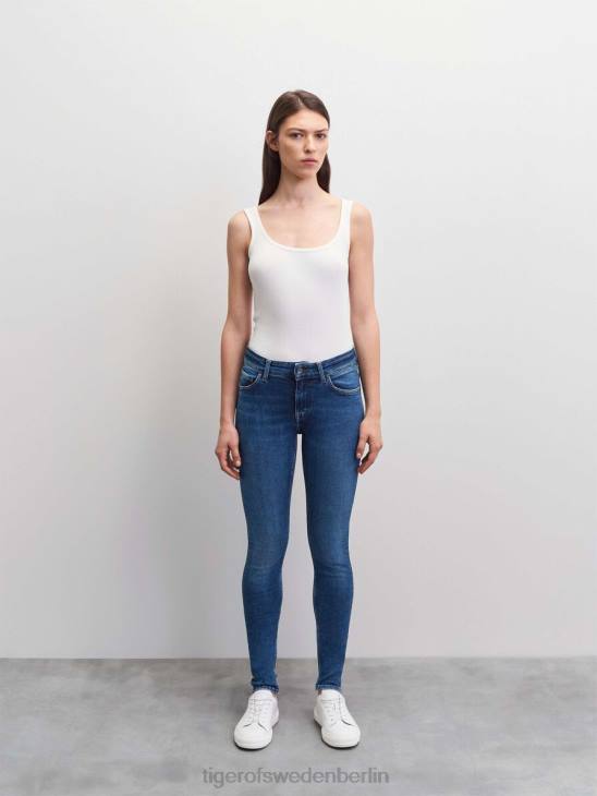 Kleidung Tiger of Sweden leichte Jeans 21f-mittelblau Frauen 68FR377