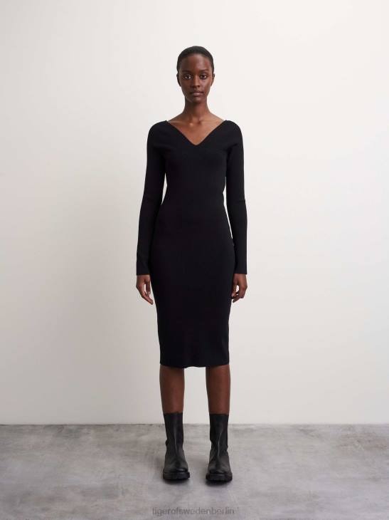 Kleidung Tiger of Sweden Geminiqa-Kleid 050-schwarz Frauen 68FR273