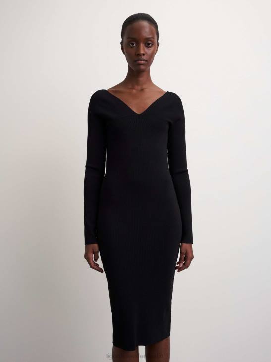 Kleidung Tiger of Sweden Geminiqa-Kleid 050-schwarz Frauen 68FR273