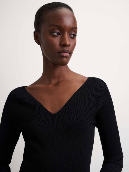 Kleidung Tiger of Sweden Geminiqa-Kleid 050-schwarz Frauen 68FR273