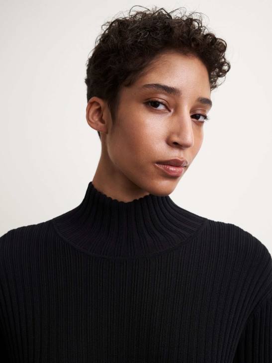 Kleidung Tiger of Sweden Vales-Kleid 050-schwarz Frauen 68FR272