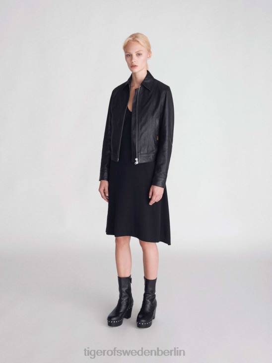 Kleidung Tiger of Sweden Vanja-Lederjacke 050-schwarz Frauen 68FR220