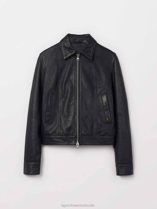 Kleidung Tiger of Sweden Vanja-Lederjacke 050-schwarz Frauen 68FR220