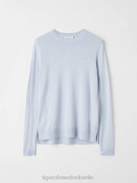 Kleidung Tiger of Sweden Celian-Pullover 28e-Eisblau Frauen 68FR259