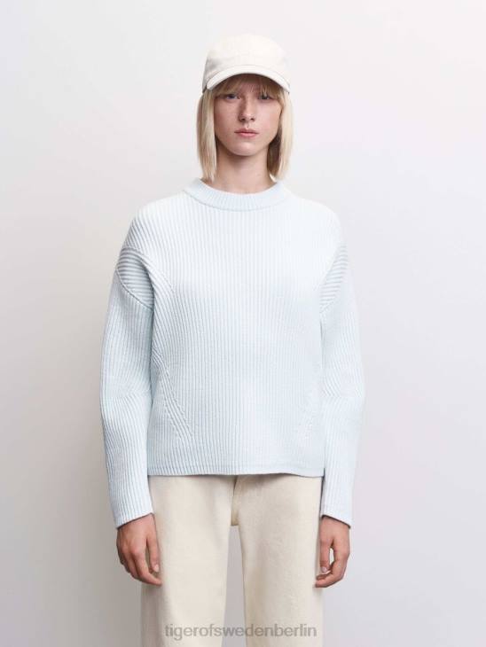 Kleidung Tiger of Sweden Feya-Pullover 254-hellblau Frauen 68FR246