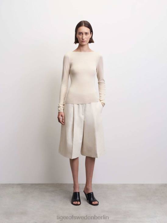 Kleidung Tiger of Sweden Kathrin-Pullover 087-helles Elfenbein Frauen 68FR241