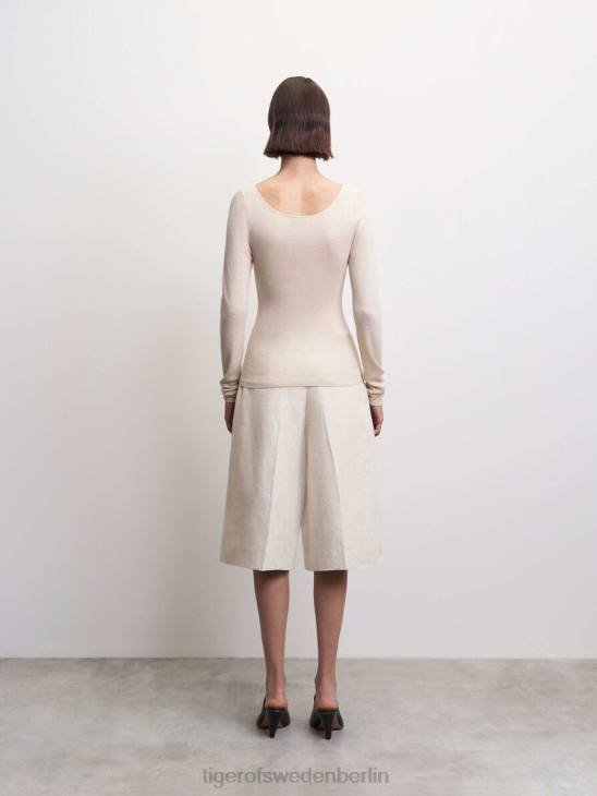 Kleidung Tiger of Sweden Kathrin-Pullover 087-helles Elfenbein Frauen 68FR241