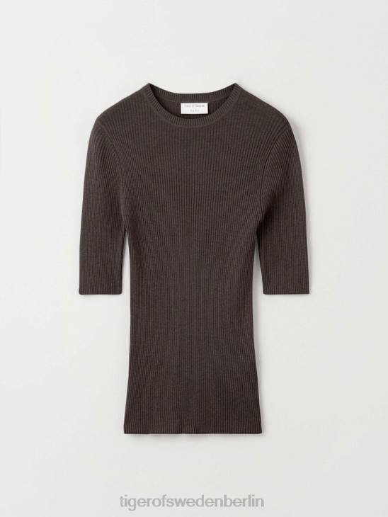 Kleidung Tiger of Sweden Orvi 2 gestricktes T-Shirt 1k2-dunkles Mahagoni Frauen 68FR239