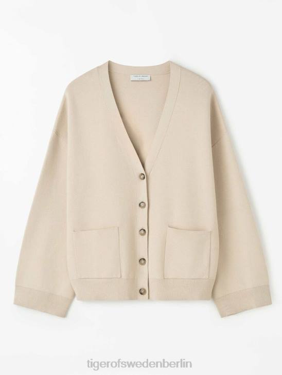 Kleidung Tiger of Sweden Silvyiya-Strickjacke 04g-dunkelweiß Frauen 68FR243