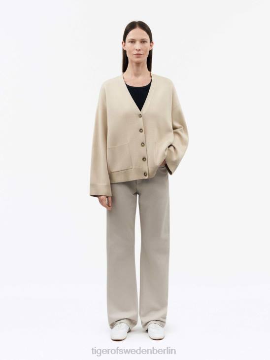 Kleidung Tiger of Sweden Silvyiya-Strickjacke 04g-dunkelweiß Frauen 68FR243