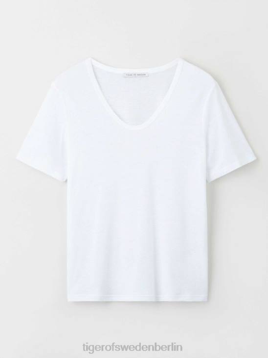 Kleidung Tiger of Sweden Devra-T-Shirt 090-reines Weiß Frauen 68FR285