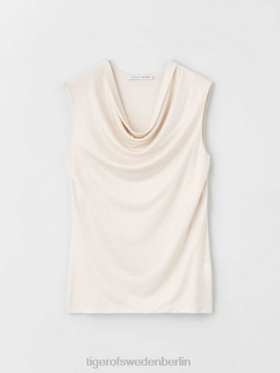 Kleidung Tiger of Sweden Jela oben 087-helles Elfenbein Frauen 68FR275