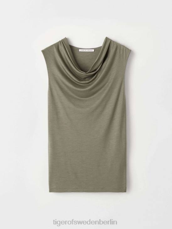 Kleidung Tiger of Sweden Jela oben staubig-grün Frauen 68FR301
