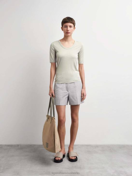 Kleidung Tiger of Sweden Lerna-T-Shirt 1y1-Blaufuchs Frauen 68FR279