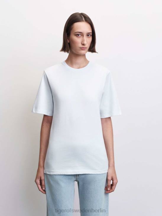Kleidung Tiger of Sweden Lori-T-Shirt 254-hellblau Frauen 68FR287