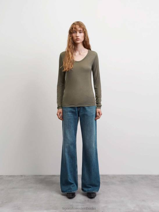 Kleidung Tiger of Sweden Primelspitze 41n-staubiges Grün Frauen 68FR303