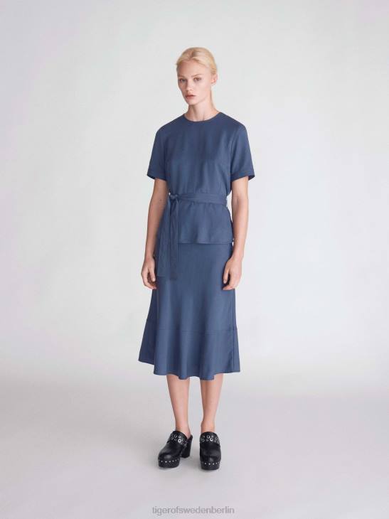 Kleidung Tiger of Sweden Tanessa oben 29e-Metallblau Frauen 68FR289