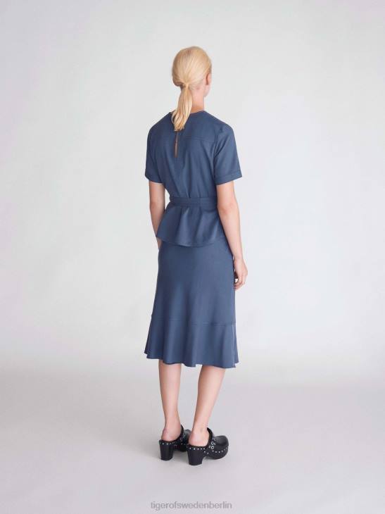 Kleidung Tiger of Sweden Tanessa oben 29e-Metallblau Frauen 68FR289