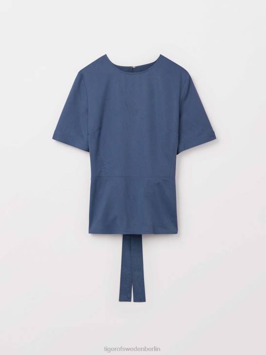 Kleidung Tiger of Sweden Tanessa oben 29e-Metallblau Frauen 68FR289