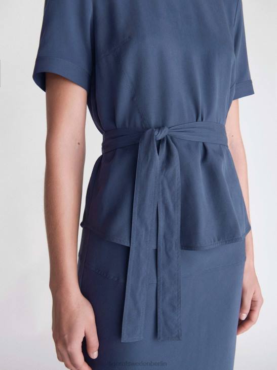 Kleidung Tiger of Sweden Tanessa oben 29e-Metallblau Frauen 68FR289