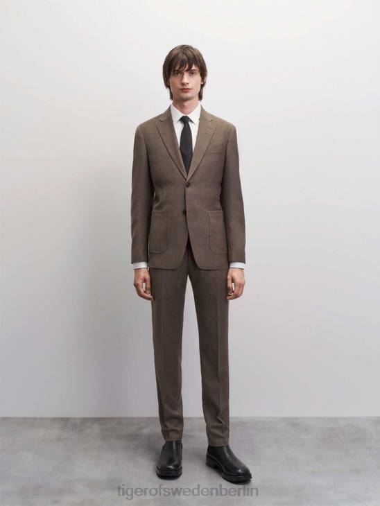 Kleidung Tiger of Sweden Jeffrey RWS Anzug 10h-staubiges Braun Männer 68FR31