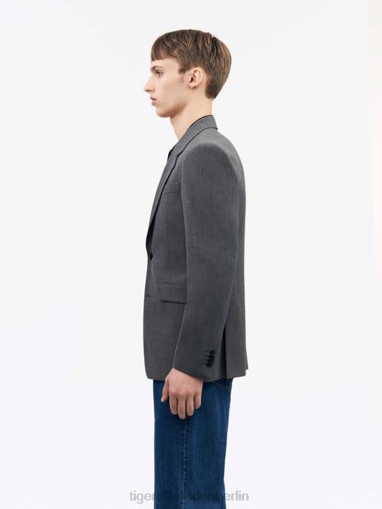 Kleidung Tiger of Sweden Julien-Blazer m03-grau mel Männer 68FR44