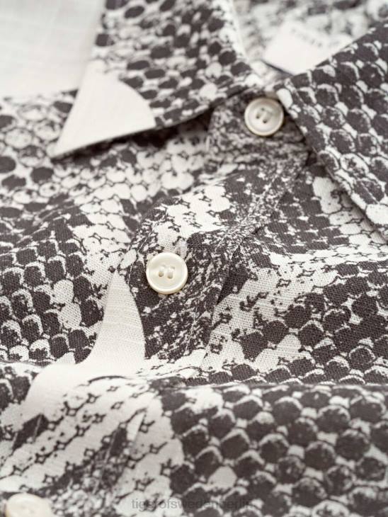 Kleidung Tiger of Sweden Benjamins Hemd x21-Druck Männer 68FR72