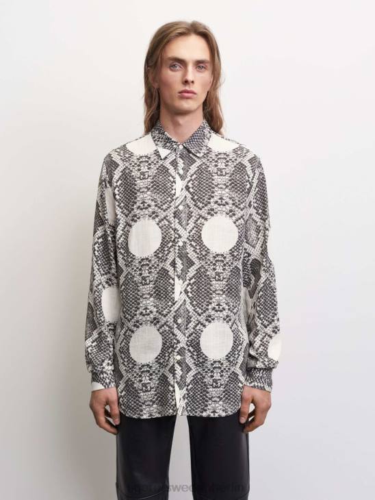Kleidung Tiger of Sweden Benjamins Hemd x21-Druck Männer 68FR72