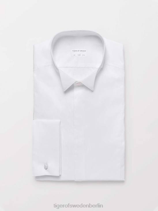 Kleidung Tiger of Sweden Bolin-Shirt 090-reines Weiß Männer 68FR86