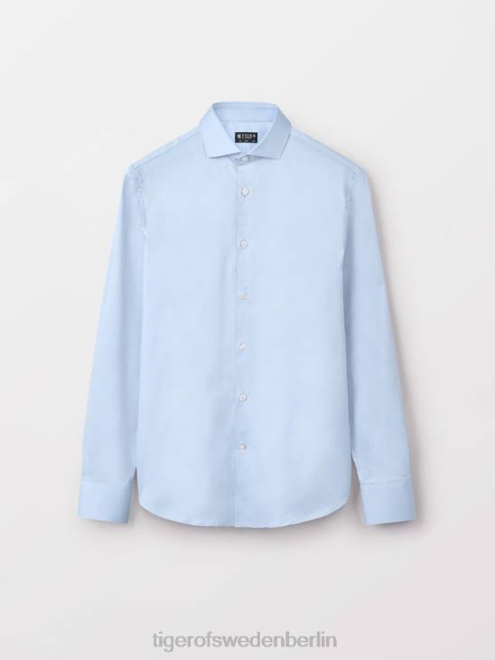 Kleidung Tiger of Sweden Farrell 5-Shirt 201-blassblau Männer 68FR84