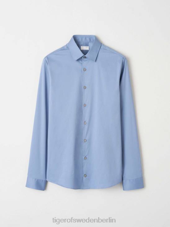 Kleidung Tiger of Sweden Filbrodie-Shirt 28 Jahre – Nebelblau Männer 68FR64