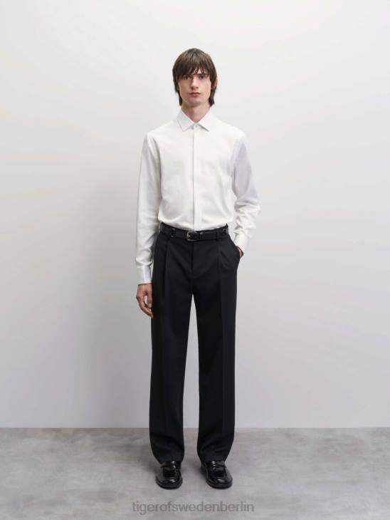 Kleidung Tiger of Sweden essen s hemd 090-reines Weiß Männer 68FR81