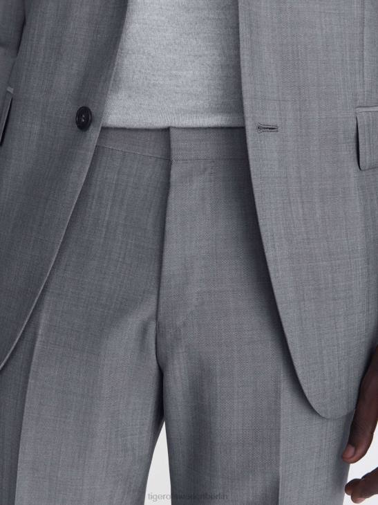 Kleidung Tiger of Sweden Todd-Hose m04-hellgrau mel Männer 68FR95