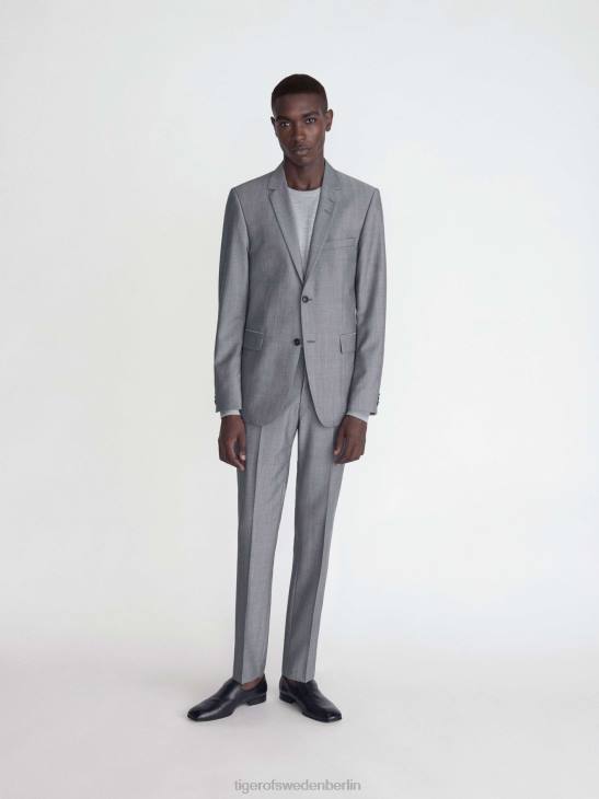 Kleidung Tiger of Sweden Todd-Hose m04-hellgrau mel Männer 68FR95