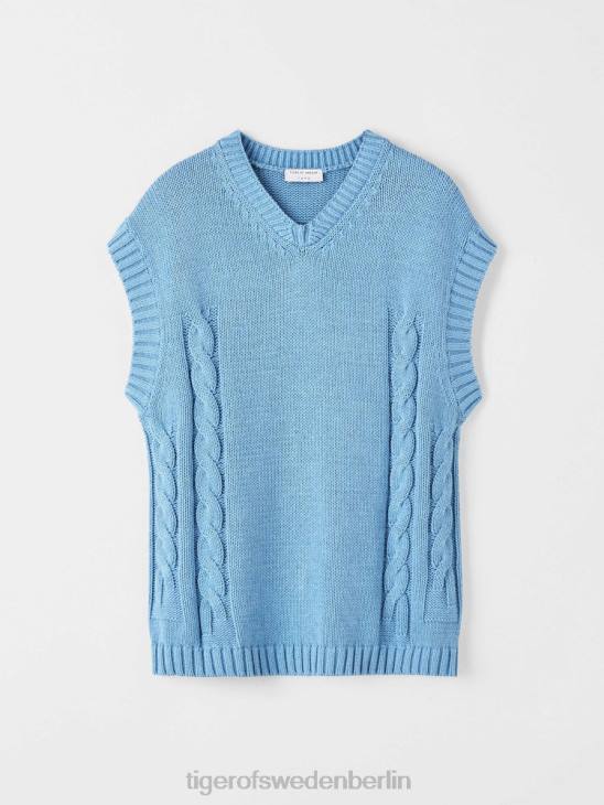 Kleidung Tiger of Sweden Bazyli ärmelloser Pullover 2j7-Meeresnebel Männer 68FR150