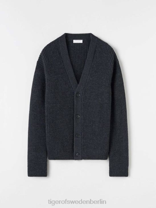 Kleidung Tiger of Sweden Reiner-Cardigan m02-dunkelgrau mel Männer 68FR144