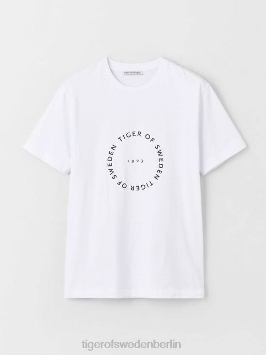 Kleidung Tiger of Sweden Dillan-T-Shirt 090-reines Weiß Männer 68FR121